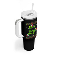 Christmas Bruh 67 Green Hands Meme Tumbler With Handle Funny Six Seven Meme Holiday Ugly Sweater - Wonder Print Shop