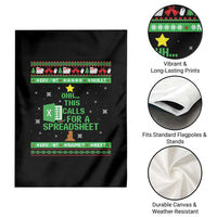 Funny Excel Christmas Tree Garden Flag This Calls for a Spreadsheet Xmas DIV0 Errors - Wonder Print Shop
