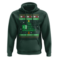 Funny Excel Christmas Tree Hoodie This Calls for a Spreadsheet Xmas DIV0 Errors - Wonder Print Shop