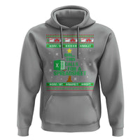 Funny Excel Christmas Tree Hoodie This Calls for a Spreadsheet Xmas DIV0 Errors - Wonder Print Shop