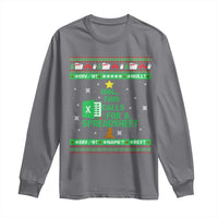 Funny Excel Christmas Tree Long Sleeve Shirt This Calls for a Spreadsheet Xmas DIV0 Errors - Wonder Print Shop