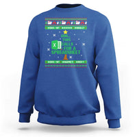 Funny Excel Christmas Tree Sweatshirt This Calls for a Spreadsheet Xmas DIV0 Errors - Wonder Print Shop