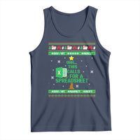 Funny Excel Christmas Tree Tank Top This Calls for a Spreadsheet Xmas DIV0 Errors - Wonder Print Shop