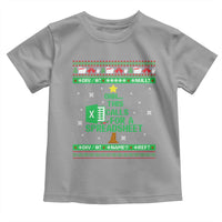 Funny Excel Christmas Tree Toddler T Shirt This Calls for a Spreadsheet Xmas DIV0 Errors - Wonder Print Shop
