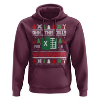 This Calls for a Spreadsheet Christmas Hoodie Funny Excel Xmas Gift for Data Nerds Accountants - Wonder Print Shop