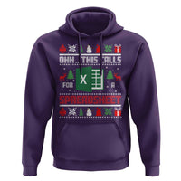 This Calls for a Spreadsheet Christmas Hoodie Funny Excel Xmas Gift for Data Nerds Accountants - Wonder Print Shop
