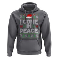 I Come In Peace Funny Christmas Matching Couple Hoodie Offensive Adult Humor Festive Holiday - Wonder Print Shop