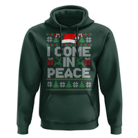 I Come In Peace Funny Christmas Matching Couple Hoodie Offensive Adult Humor Festive Holiday - Wonder Print Shop
