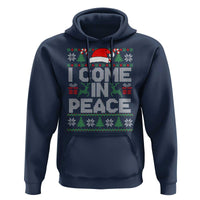 I Come In Peace Funny Christmas Matching Couple Hoodie Offensive Adult Humor Festive Holiday - Wonder Print Shop