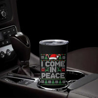 I Come In Peace Funny Christmas Matching Couple Tumbler Cup Offensive Adult Humor Festive Holiday - Wonder Print Shop