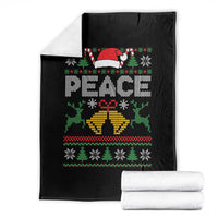 I am Peace Funny Christmas Matching Couple Throw Blanket Offensive Adult Humor Festive Holiday - Wonder Print Shop