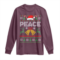I am Peace Funny Christmas Matching Couple Long Sleeve Shirt Offensive Adult Humor Festive Holiday - Wonder Print Shop