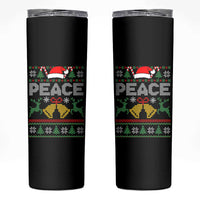 I am Peace Funny Christmas Matching Couple Skinny Tumbler Offensive Adult Humor Festive Holiday - Wonder Print Shop