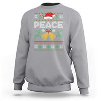 I am Peace Funny Christmas Matching Couple Sweatshirt Offensive Adult Humor Festive Holiday - Wonder Print Shop