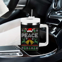 I am Peace Funny Christmas Matching Couple Tumbler With Handle Offensive Adult Humor Festive Holiday - Wonder Print Shop