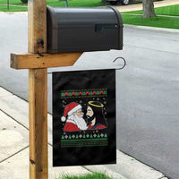 Funny Christmas Santa and Jesus Garden Flag Most Wonderful Time Christian Holiday Gag Gift - Wonder Print Shop