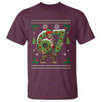 67 Meme Christmas Bigfoot T Shirt Funny Six Seven Wreath Sasquatch Holiday Gag Gift - Wonder Print Shop