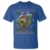 67 Meme Christmas Bigfoot T Shirt Funny Six Seven Wreath Sasquatch Holiday Gag Gift - Wonder Print Shop
