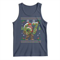 67 Meme Christmas Bigfoot Tank Top Funny Six Seven Wreath Sasquatch Holiday Gag Gift - Wonder Print Shop