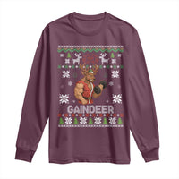 Christmas Bruh 67 Green Hands Long Sleeve Shirt Monster Six Seven Meme Holiday Gag Gift - Wonder Print Shop