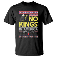Funny Patriotic Christmas No Kings in America T Shirt Since 1776 Bald Eagle Ugly Sweater - Wonder Print Shop