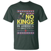 Funny Patriotic Christmas No Kings in America T Shirt Since 1776 Bald Eagle Ugly Sweater - Wonder Print Shop