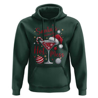 Funny Santa Favorite Hot Mess Hoodie Christmas Drinking Cocktail Lover - Wonder Print Shop