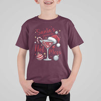 Funny Santa Favorite Hot Mess T Shirt For Kid Christmas Drinking Cocktail Lover - Wonder Print Shop