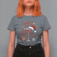 Funny Santa Favorite Hot Mess T Shirt For Women Christmas Drinking Cocktail Lover - Wonder Print Shop
