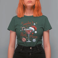 Funny Santa Favorite Hot Mess T Shirt For Women Christmas Drinking Cocktail Lover - Wonder Print Shop