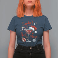 Funny Santa Favorite Hot Mess T Shirt For Women Christmas Drinking Cocktail Lover - Wonder Print Shop