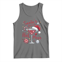 Funny Santa Favorite Hot Mess Tank Top Christmas Drinking Cocktail Lover - Wonder Print Shop