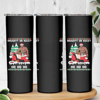 Funny Santa and Diddy Christmas Skinny Tumbler Naughty or Nice Ho Ho Ho Adult Humor Holiday - Wonder Print Shop