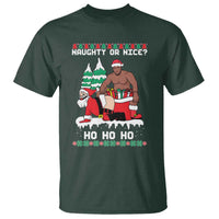 Funny Santa and Diddy Christmas T Shirt Naughty or Nice Ho Ho Ho Adult Humor Holiday - Wonder Print Shop