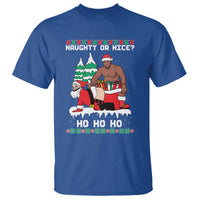 Funny Santa and Diddy Christmas T Shirt Naughty or Nice Ho Ho Ho Adult Humor Holiday - Wonder Print Shop