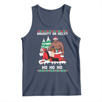 Funny Santa and Diddy Christmas Tank Top Naughty or Nice Ho Ho Ho Adult Humor Holiday - Wonder Print Shop
