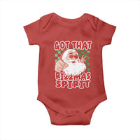 Funny Santa Rizz Christmas Baby Onesie Got That Rizzmas Spirit Retro Groovy