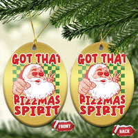 Funny Santa Rizz Xmas Christmas Ornament Got That Rizzmas Spirit Retro Groovy - Wonder Print Shop