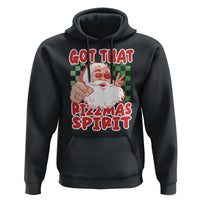 Funny Santa Rizz Christmas Hoodie Got That Rizzmas Spirit Retro Groovy
