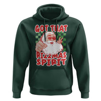 Funny Santa Rizz Christmas Hoodie Got That Rizzmas Spirit Retro Groovy