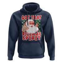 Funny Santa Rizz Christmas Hoodie Got That Rizzmas Spirit Retro Groovy