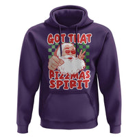 Funny Santa Rizz Christmas Hoodie Got That Rizzmas Spirit Retro Groovy