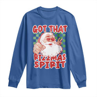 Funny Santa Rizz Christmas Long Sleeve Shirt Got That Rizzmas Spirit Retro Groovy