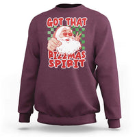 Funny Santa Rizz Christmas Sweatshirt Got That Rizzmas Spirit Retro Groovy - Wonder Print Shop
