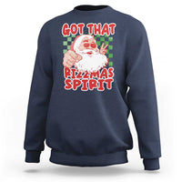 Funny Santa Rizz Christmas Sweatshirt Got That Rizzmas Spirit Retro Groovy - Wonder Print Shop
