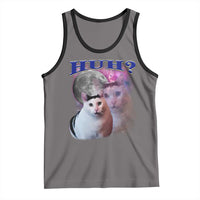 Funny Cat Emotion Meme Tank Top Huh Silly Sarcasm