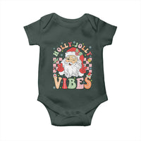 Retro Santa Christmas Baby Onesie Groovy Cute Santa Claus Christmas Vibes Xmas