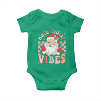 Retro Santa Christmas Baby Onesie Groovy Cute Santa Claus Christmas Vibes Xmas