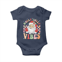 Retro Santa Christmas Baby Onesie Groovy Cute Santa Claus Christmas Vibes Xmas