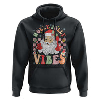 Retro Santa Christmas Hoodie Groovy Cute Santa Claus Christmas Vibes Xmas